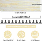 12 Pack 10Ft Cheesecloth Table Runner 35x120 Inch Boho Gauze Rustic Cheese Cloth Long Romantic Table Runner for Wedding Bridal Shower Birthday Party Table Decor (Beige)