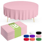 Pureegg 20 Pack Sage Green Disposable Plastic Tablecloth 54x108 Inch
