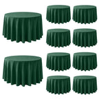 10 Pack Black Tablecloths 60 x 126 Inch for 8 Foot Rectangle Tables
