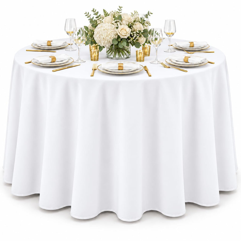AK TRADING CO. 60 x 102-Inch Rectangular Polyester Tablecloth - Made in USA - Wrinkle-Resistant, Flame Retardant, Durable Party Table Cover, Banquet Tablecloth, Wedding Table Cover - Light Blue