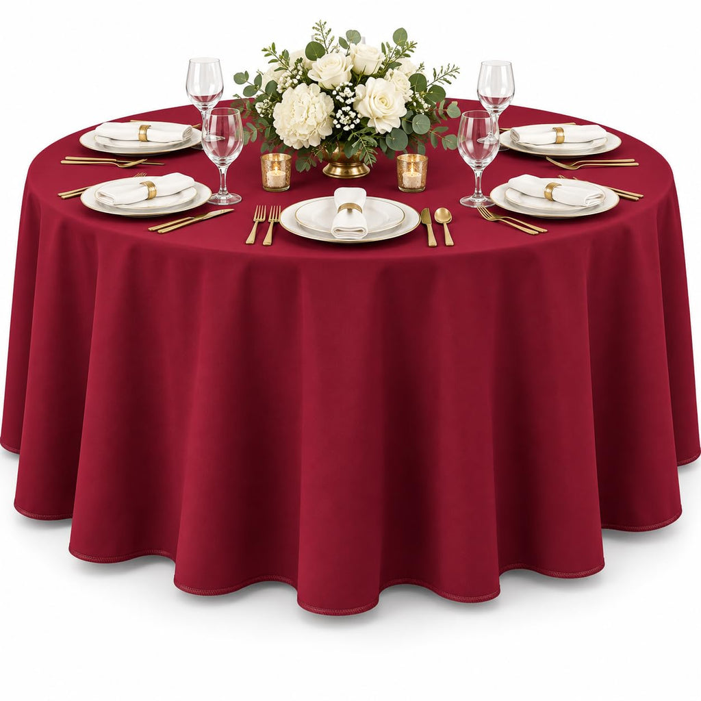 AK TRADING CO. 60 x 102-Inch Rectangular Polyester Tablecloth - Made in USA - Wrinkle-Resistant, Flame Retardant, Durable Party Table Cover, Banquet Tablecloth, Wedding Table Cover - Light Blue