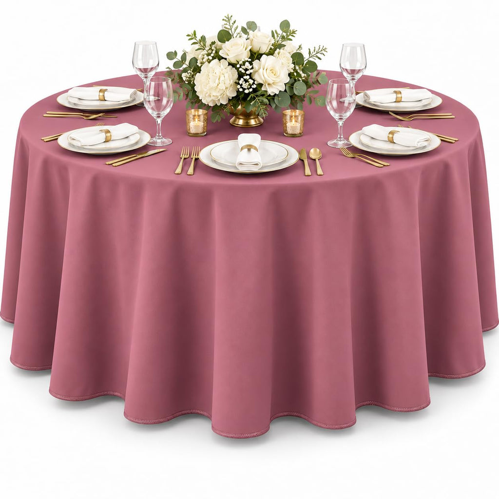 AK TRADING CO. 60 x 102-Inch Rectangular Polyester Tablecloth - Made in USA - Wrinkle-Resistant, Flame Retardant, Durable Party Table Cover, Banquet Tablecloth, Wedding Table Cover - Light Blue