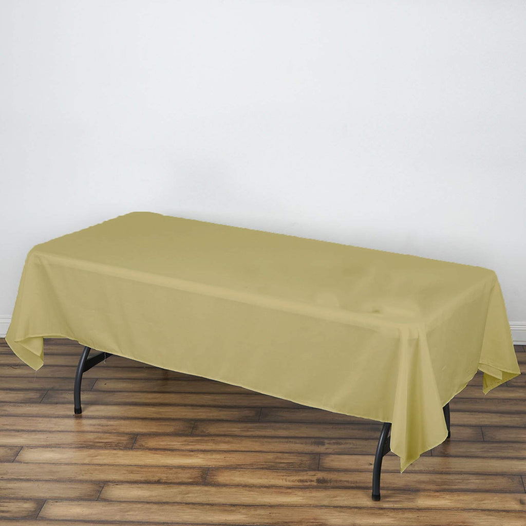 AK TRADING CO. 60 x 102-Inch Rectangular Polyester Tablecloth - Made in USA - Wrinkle-Resistant, Flame Retardant, Durable Party Table Cover, Banquet Tablecloth, Wedding Table Cover - Light Blue