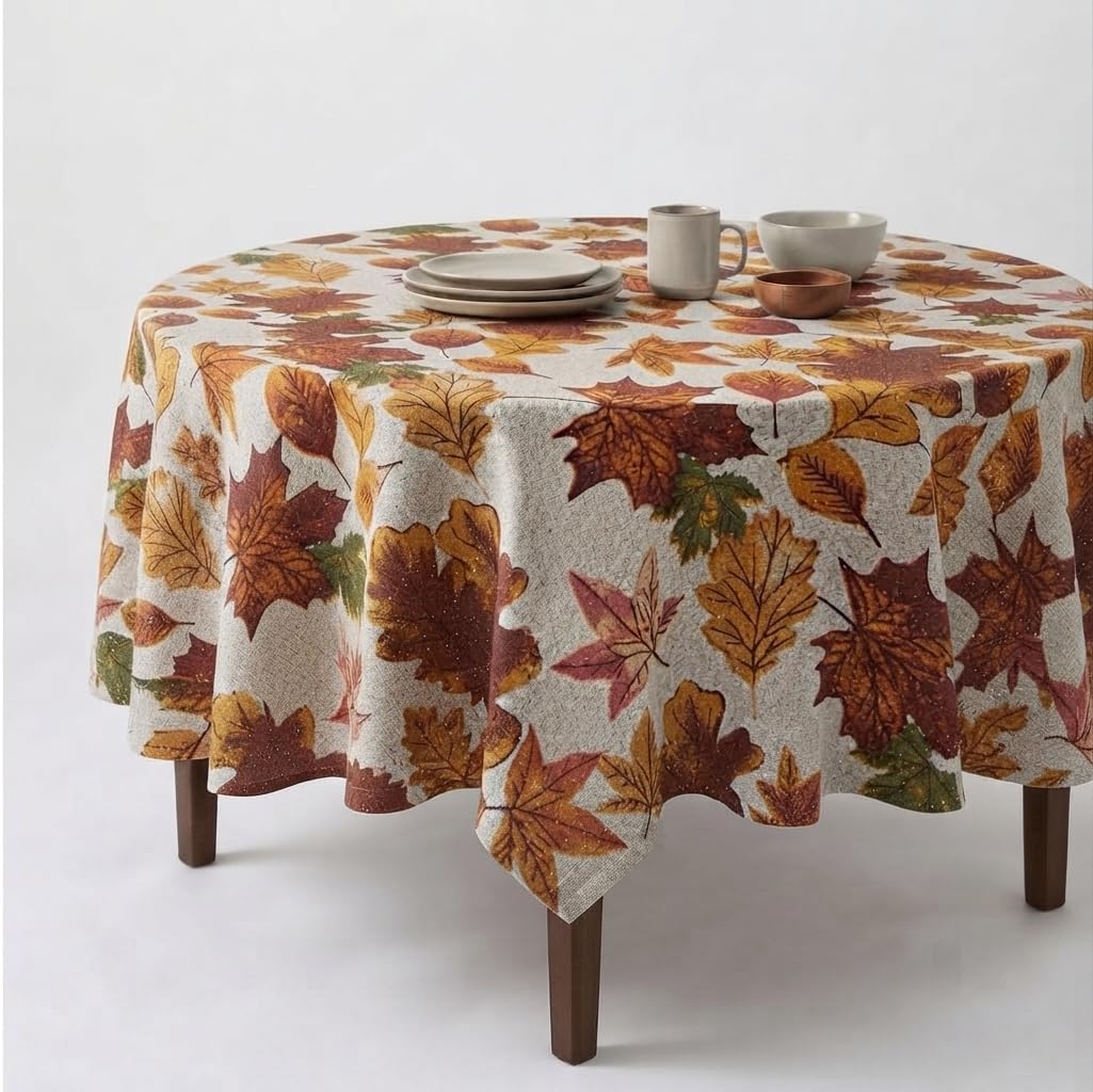 Urban Villa Tablecloth Cotton Tabletop 60x84 (6-8 Seats) White