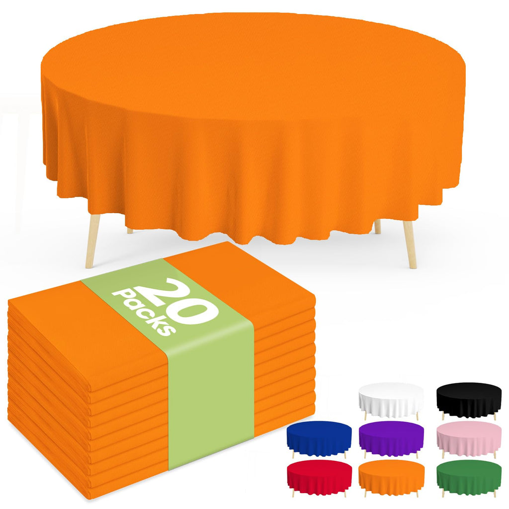 Pureegg 20 Pack Sage Green Disposable Plastic Tablecloth 54x108 Inch