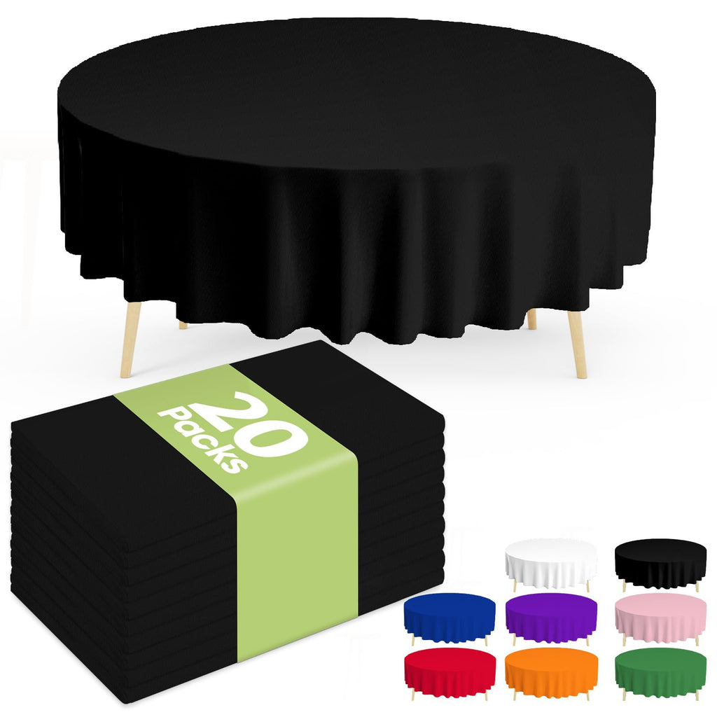 Pureegg 20 Pack Sage Green Disposable Plastic Tablecloth 54x108 Inch