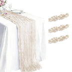 10 Pack Sage Green Cheesecloth Table Runner 21 x 120 Inch Boho Gauze Sheer Table Runner 10FT Long for Wedding Baby Shower Bridal Shower Easter Holiday Birthday Home Decor