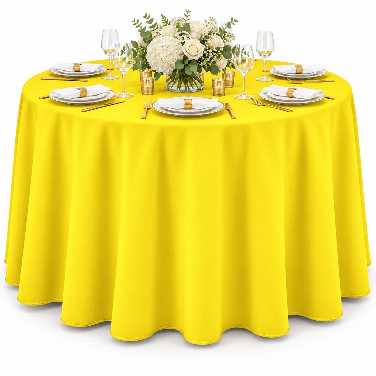 AK TRADING CO. 60 x 102-Inch Rectangular Polyester Tablecloth - Made in USA - Wrinkle-Resistant, Flame Retardant, Durable Party Table Cover, Banquet Tablecloth, Wedding Table Cover - Light Blue