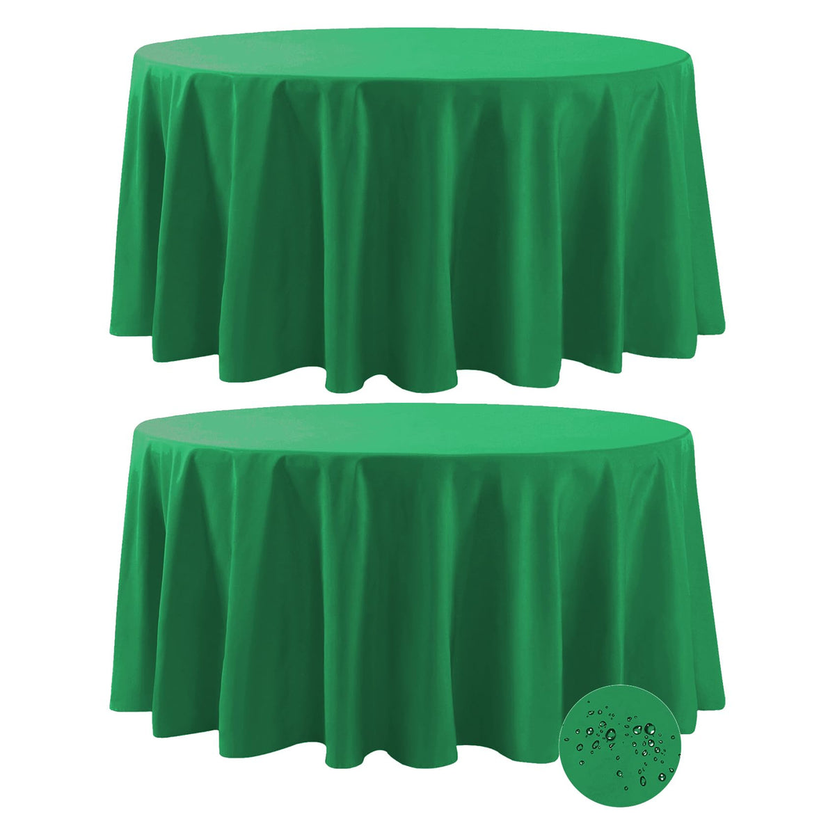 Fokitut 2 Pack Waterproof Rectangle Tablecloth, 60x120 Inch,Stain Resistant and Wrinkle Polyester Table Cloth, Fabric Table Cover for Kitchen Dining, Wedding, Party, Holiday Dinner-White