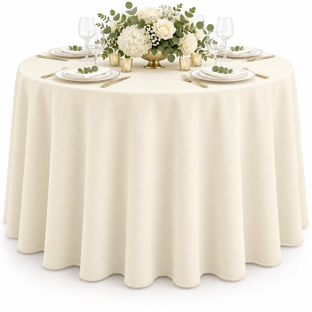 AK TRADING CO. 60 x 102-Inch Rectangular Polyester Tablecloth - Made in USA - Wrinkle-Resistant, Flame Retardant, Durable Party Table Cover, Banquet Tablecloth, Wedding Table Cover - Light Blue