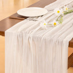 Blue Cheesecloth Table Runner Fall Boho Wedding Birthday Party Home Decor