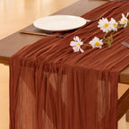 Blue Cheesecloth Table Runner Fall Boho Wedding Birthday Party Home Decor