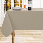 homing Rectangle Black Vinyl Waterproof Tablecloth with Flannel Backed