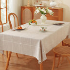 TruDelve 120 Inch Cotton Tablecloth Blue Table Cloths for 8 Foot Rectangle Tables Modern Extra Long Tablecloth(Blue,120"x52",Rectangular)