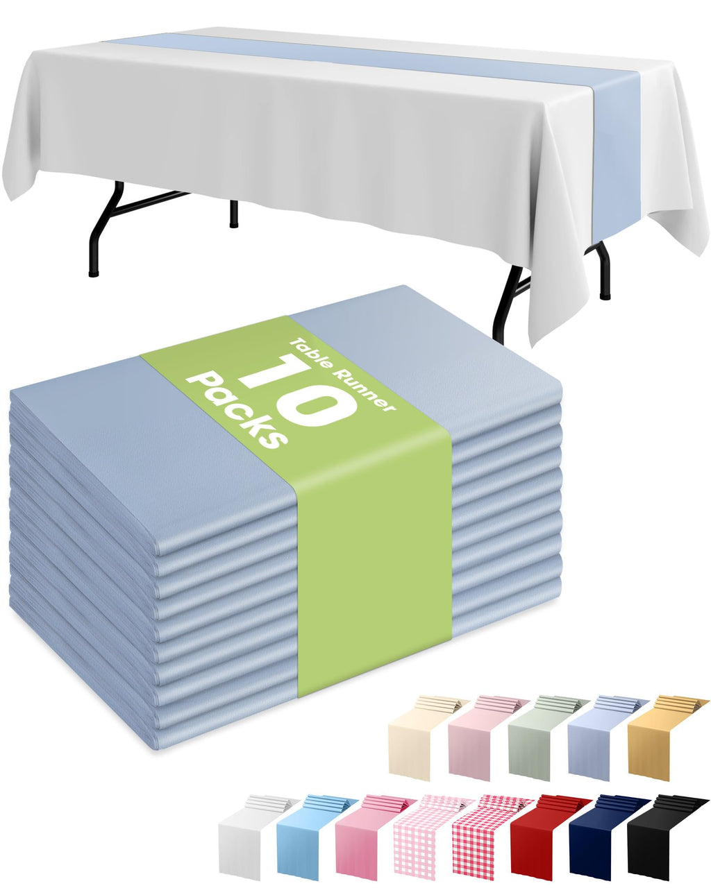 Pureegg Gold Disposable Plastic Table Runner 14x108 Inch