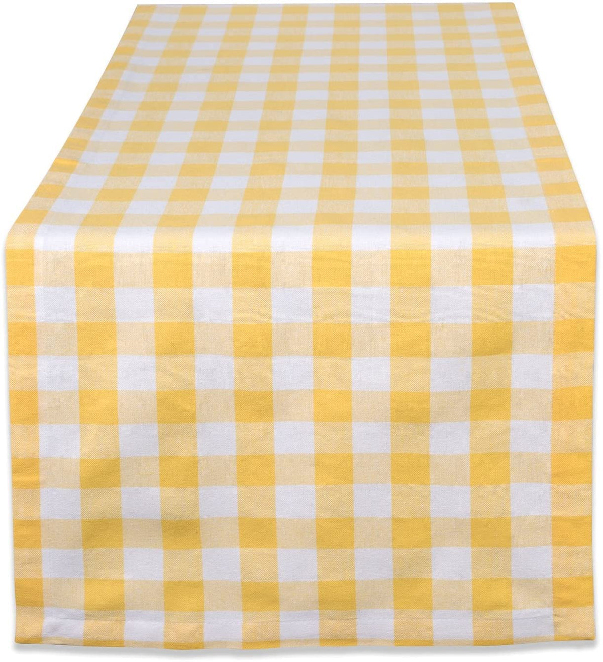 DII Checkered Tabletop Collection 100% Cotton, Machine Washable, Tablecloth, 60x84, Red