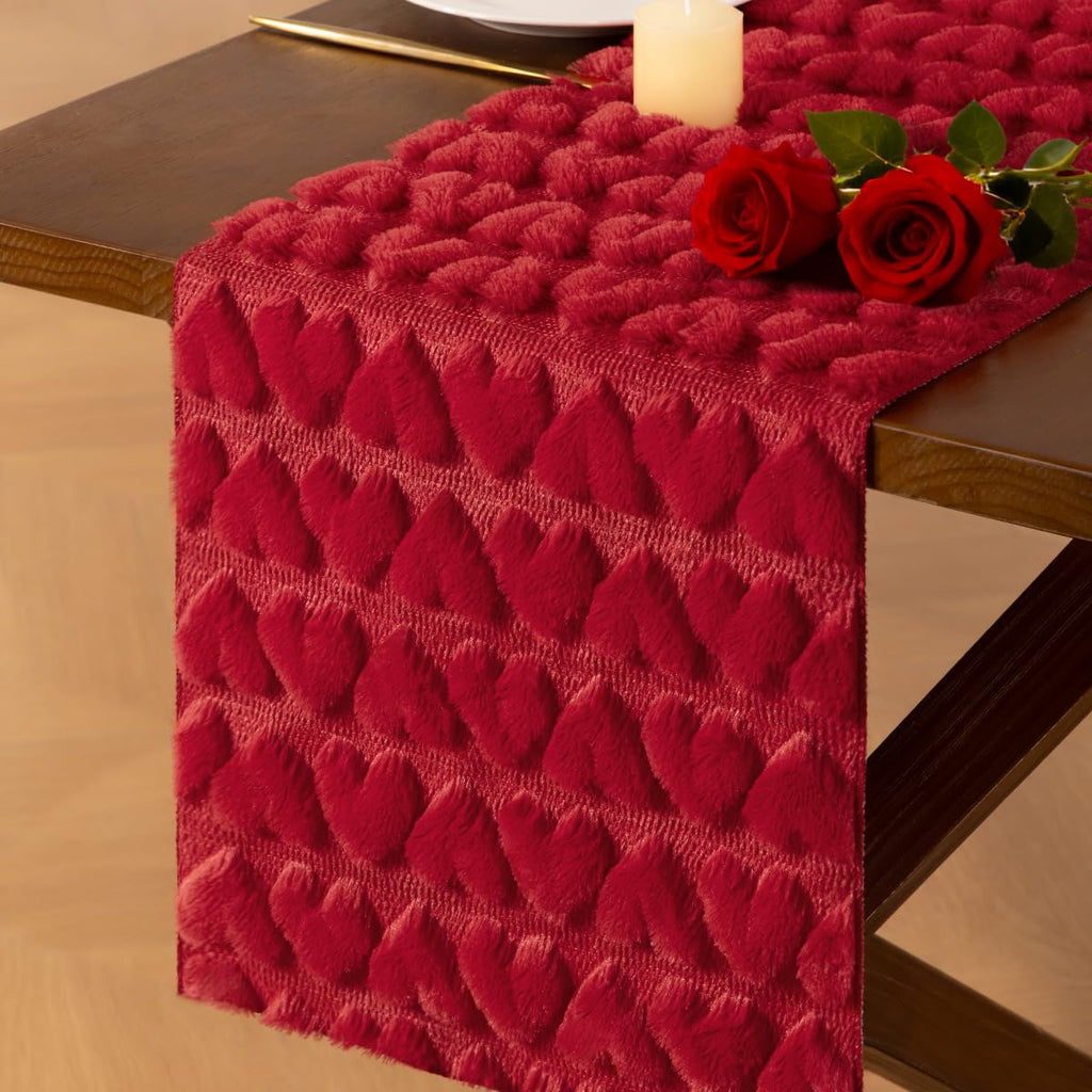 4 Pack Green Velvet Table Runner Cloth Fall Luxurious Wedding Party Decor