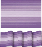 Artoid Mode Purple Gradient Stripes Placemats Set of 4, Washable Heat Resistant Non-Slip Woven Plastic Mardi Gras PVC Place Mats for Farmhouse Party Kitchen Dining Decor