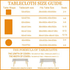 Fall Tablecloth 60x84 Inch Rectangle - Fall Decor Fade Resistant