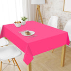 Whaline 24Pcs Neon Color Plastic Tablecloth, 6 Fluorescent Colors