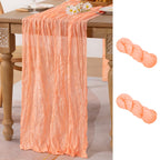 Ivory Cheesecloth Table Runner Farmhouse Fall Table Runner 10ft, 12 Pack