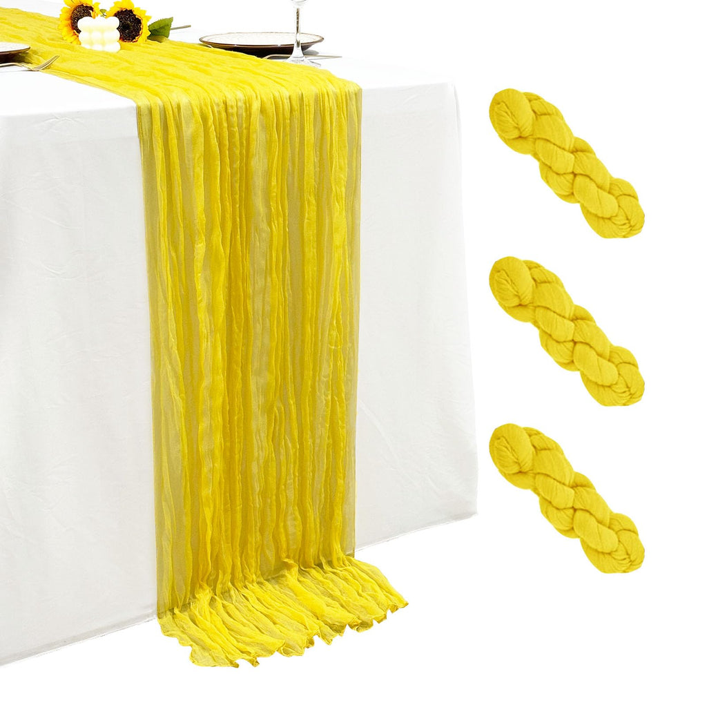 6Pack Terracotta Cheesecloth Table Runner 17x108 inch Sheer Table Runner