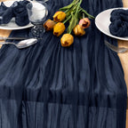 Ivory Cheesecloth Table Runner Farmhouse Fall Table Runner 10ft, 12 Pack