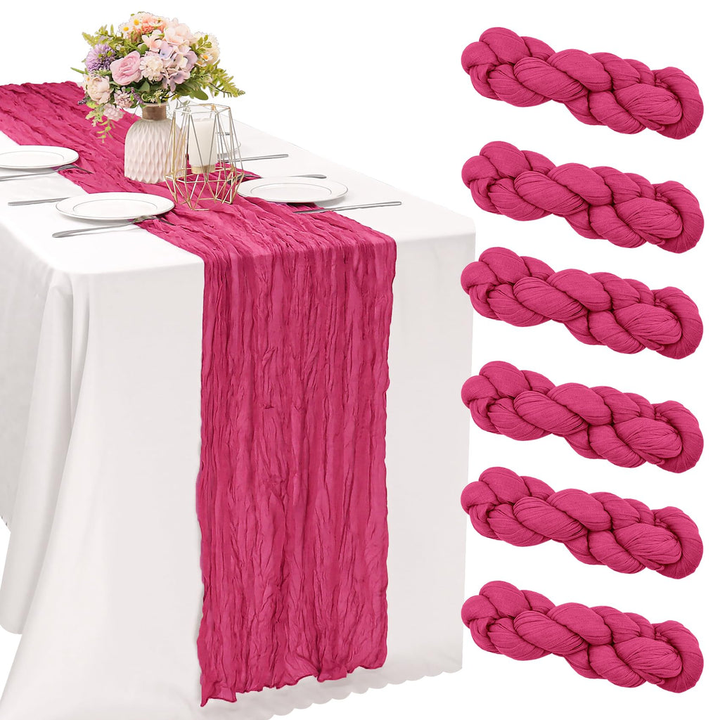 10FT Cheesecloth Table Runner Boho Party Home Decorations