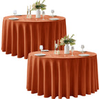 Table Cloths Rectangle 6ft, Slub Textured, Waterproof, 2-Pack