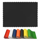 Disposable Paper Placemats – Premium, 100 Pack of White Scalloped Edge Placemats, Perfect Size 10x 14
