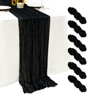 6Pack Terracotta Cheesecloth Table Runner 17x108 inch Sheer Table Runner