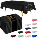 10 Pack Light Pink Disposable Tablecloth, Leakproof & Sturdy Table Cloth