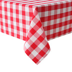 Hiasan Buffalo Plaid Tablecloth, 2 Pack, 60 x 84 inch, Black and White