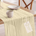 Pureegg 2 Pack Cheesecloth Table Runner 120 Inch Rust