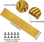 10-Pack Gold 12 x 108 inches Long Premium Satin Table Runner