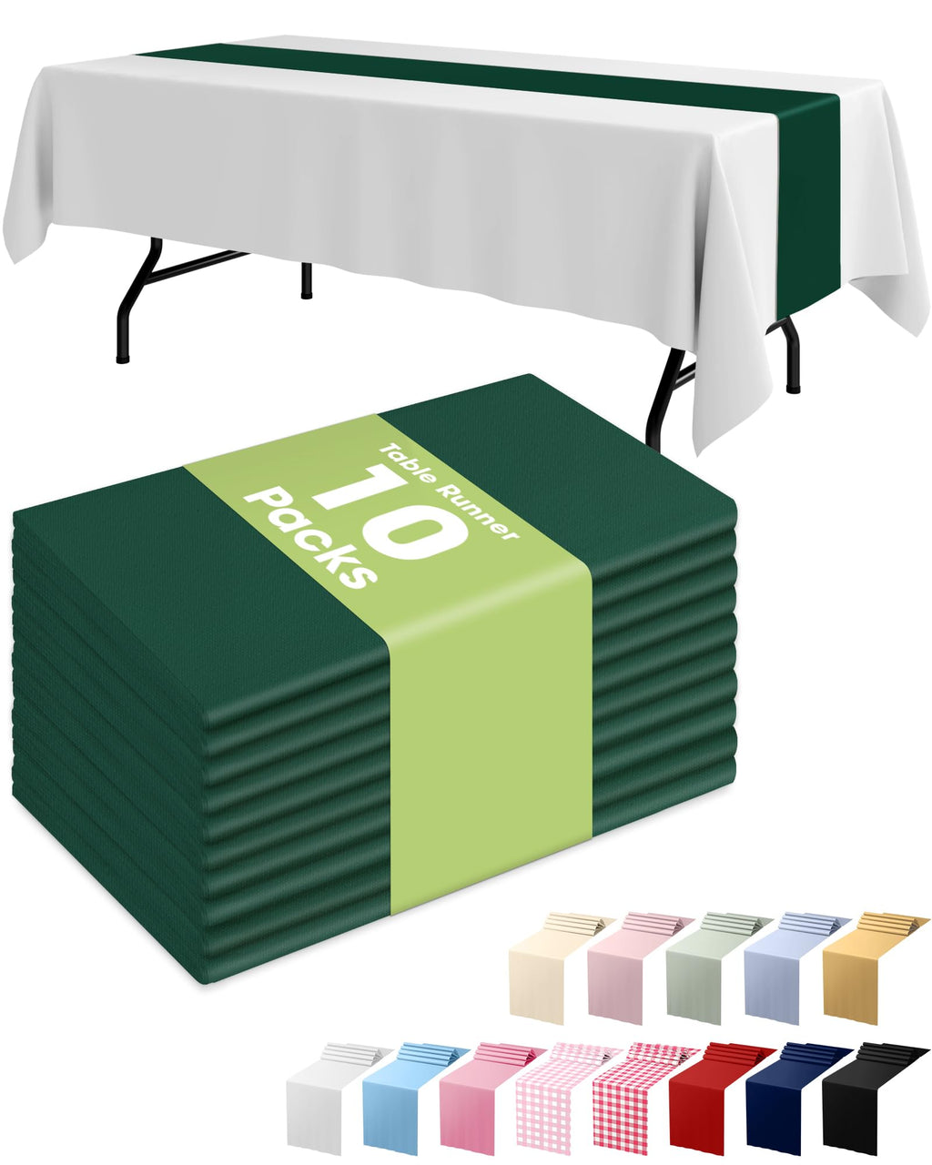 Pureegg Gold Disposable Plastic Table Runner 14x108 Inch
