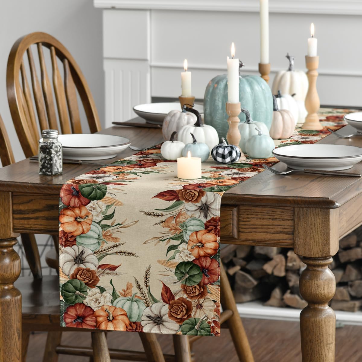 Artoid Mode 210 GSM Fall Table Runner Home Party Decor 13x72 Inch