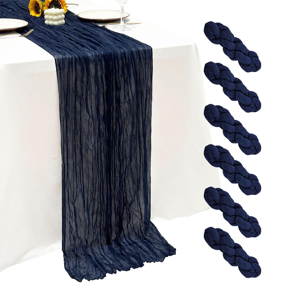 6Pack Terracotta Cheesecloth Table Runner 17x108 inch Sheer Table Runner