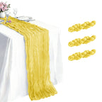 10 Pack Sage Green Cheesecloth Table Runner 21 x 120 Inch Boho Gauze Sheer Table Runner 10FT Long for Wedding Baby Shower Bridal Shower Easter Holiday Birthday Home Decor