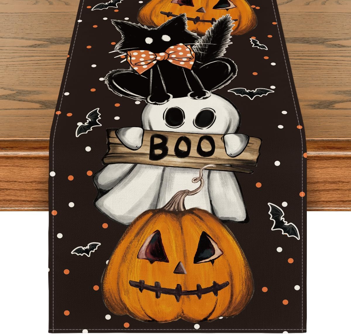 Artoid Mode 210 GSM Halloween Table Runner Home Party Decor 13x72 Inch