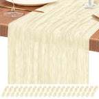 10 Pack Light Pink Cheesecloth Table Runner Wedding Birthday Table Decor