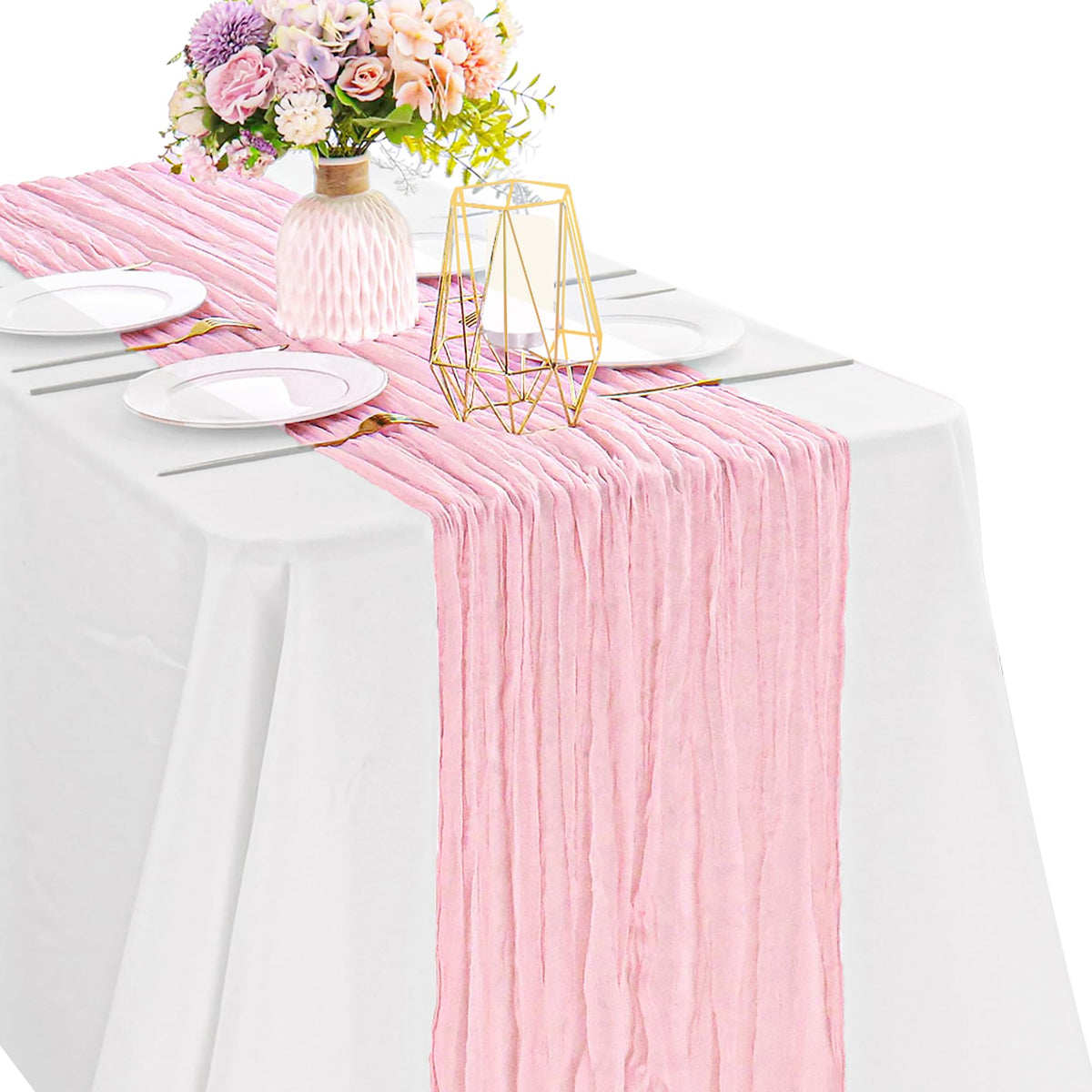 10FT Cheesecloth Table Runner Boho Party Home Decorations