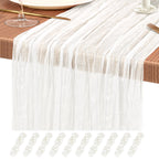 10 Pack Light Pink Cheesecloth Table Runner Wedding Birthday Table Decor