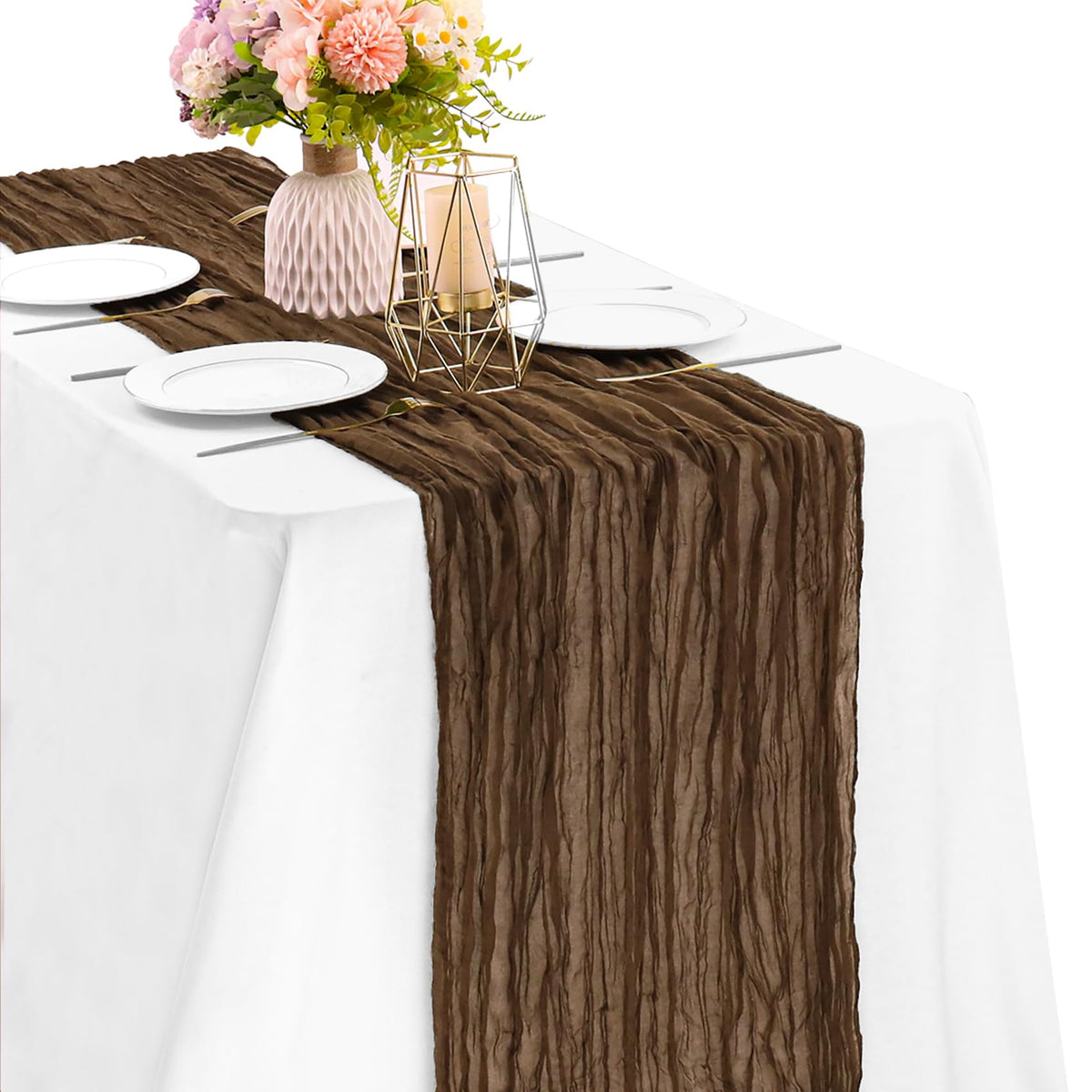 10FT Cheesecloth Table Runner Boho Party Home Decorations