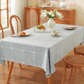 TruDelve 120 Inch Cotton Tablecloth Blue Table Cloths for 8 Foot Rectangle Tables Modern Extra Long Tablecloth(Blue,120"x52",Rectangular)