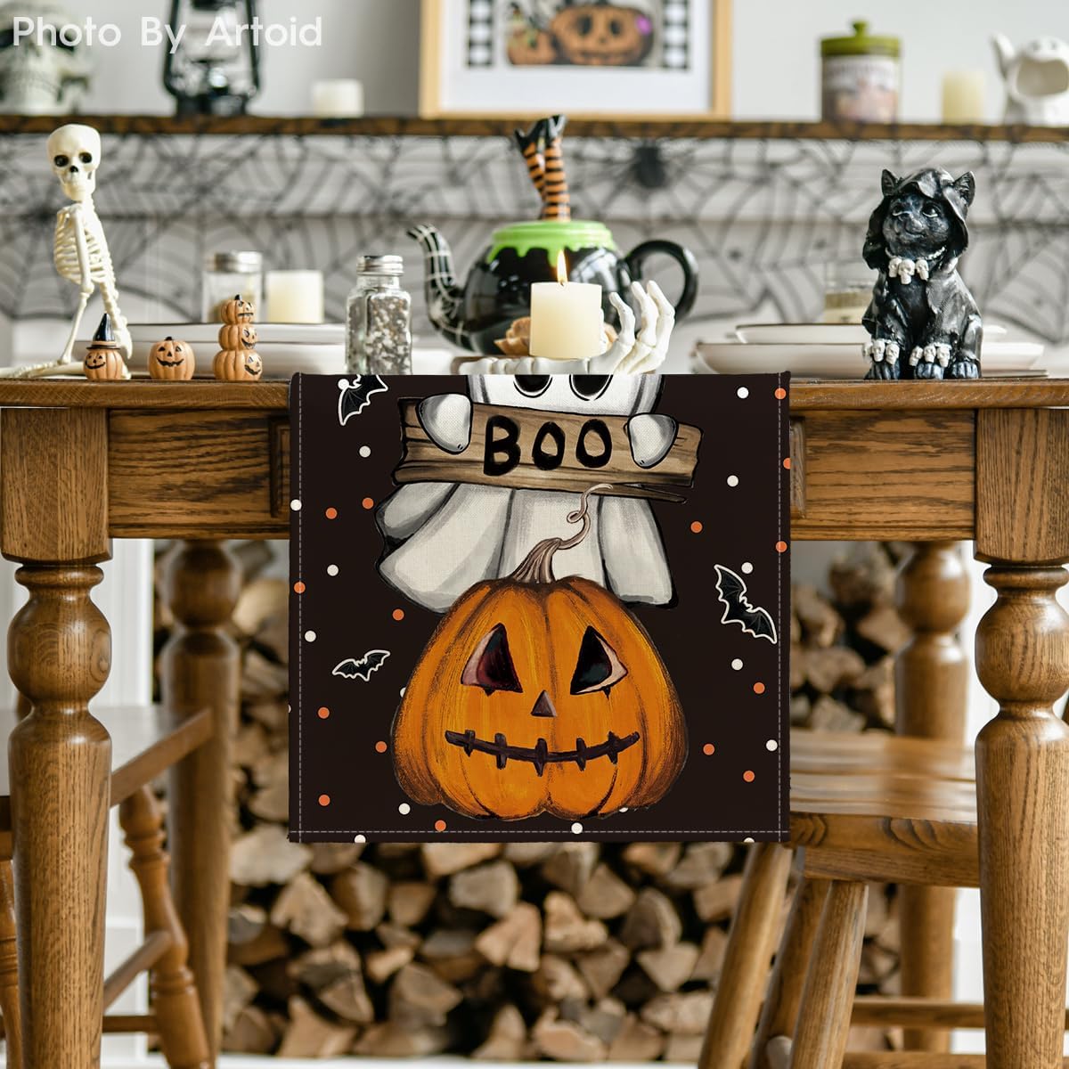 Artoid Mode 210 GSM Halloween Table Runner Home Party Decor 13x72 Inch