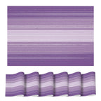 Artoid Mode Purple Gradient Stripes Placemats Set of 4, Washable Heat Resistant Non-Slip Woven Plastic Mardi Gras PVC Place Mats for Farmhouse Party Kitchen Dining Decor