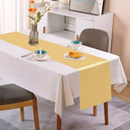 10 Pack Satin Table Runner 12 x 108 Inch Long Light Gold Smooth Silk Fabric Table Runner for Birthday Parties Wedding Banquets Decorations.