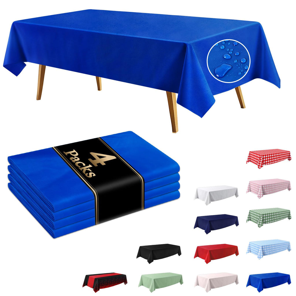 10 Pack Light Pink Disposable Tablecloth, Leakproof & Sturdy Table Cloth