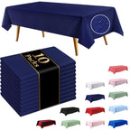 10 Pack Light Pink Disposable Tablecloth, Leakproof & Sturdy Table Cloth